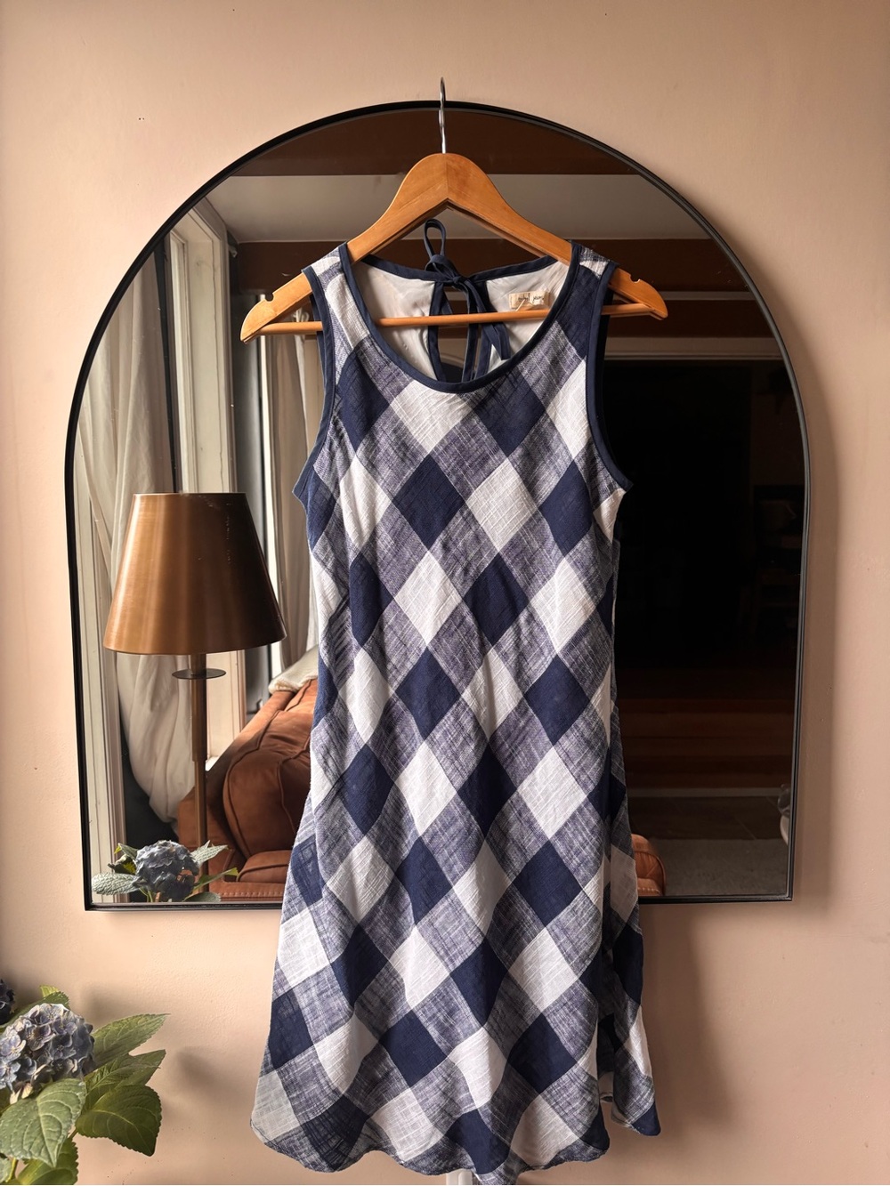 TRIBAL JEANS | linen sleeveless dress | size xs - Picture 2 of 3